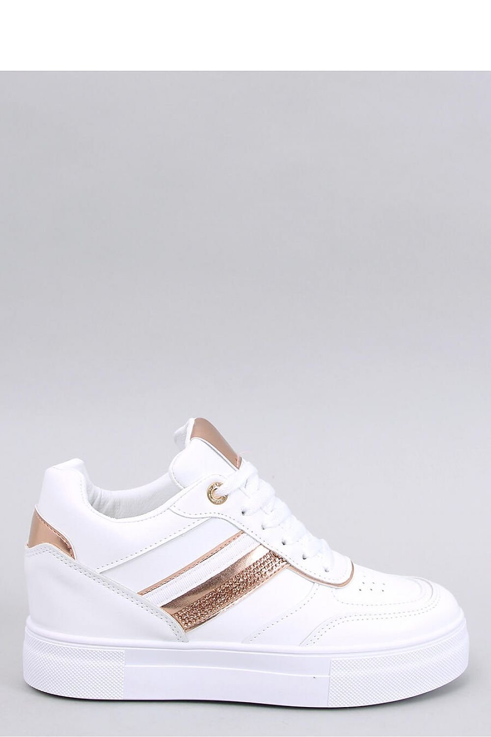 Sneakers με πλατφόρμα τακούνι λευκό