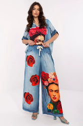 Women trousers model 210026 Italy Moda