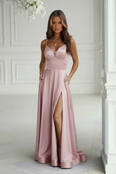 Long dress model 220611 Bicotone