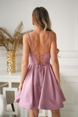 Short dress model 224302 Bicotone