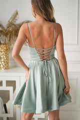 Short dress model 224303 Bicotone