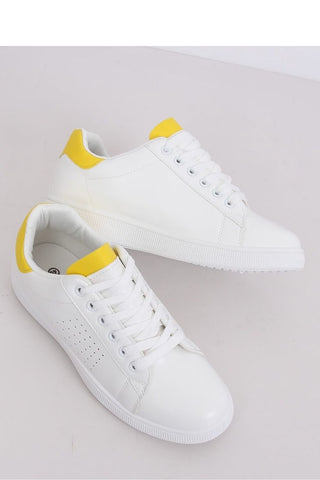 Sneakers Με Ψηλό Τακούνι λευκό - κίτρινο