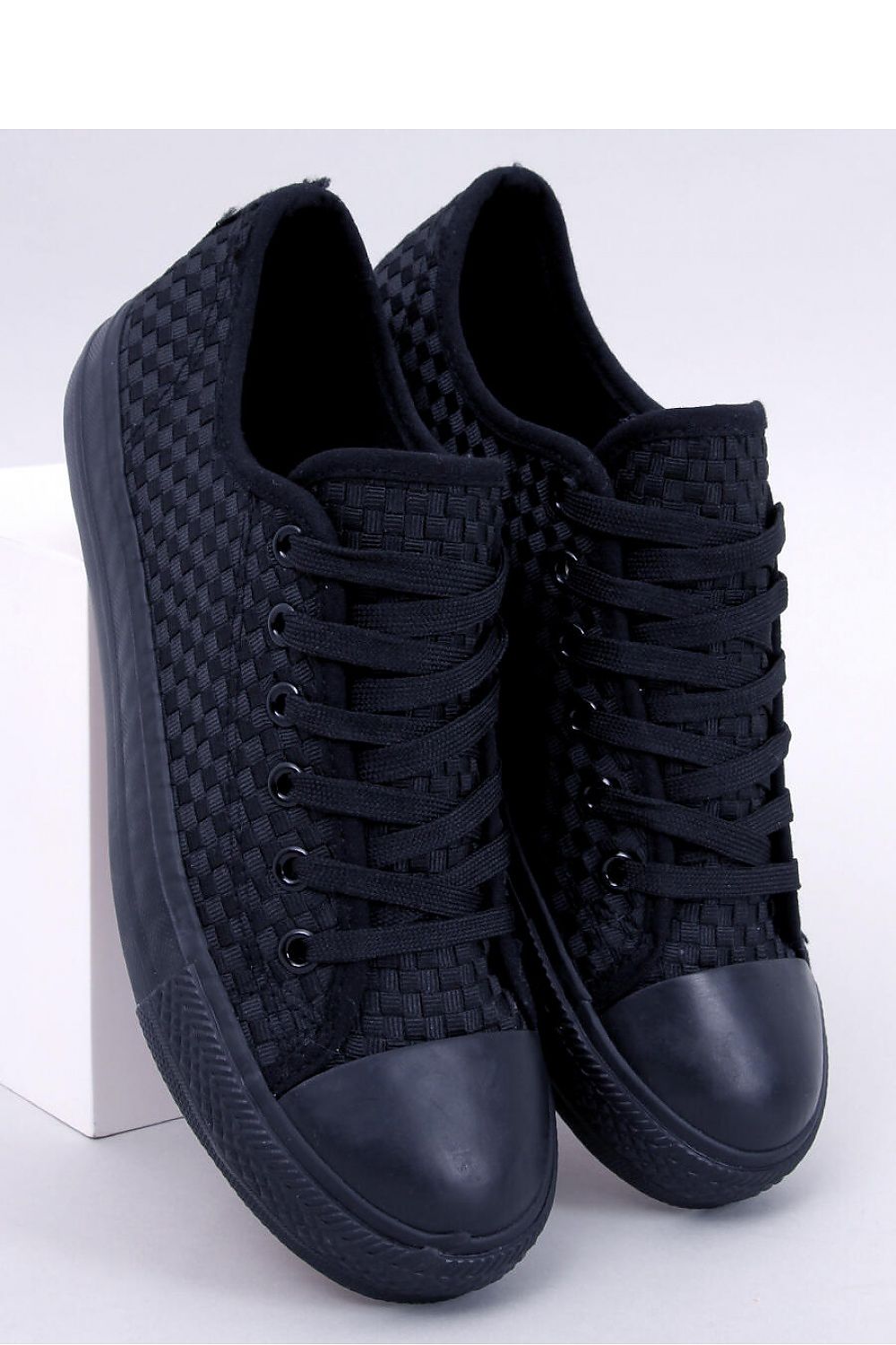 Sneakers Με Ψηλό Τακούνι Μαύρο