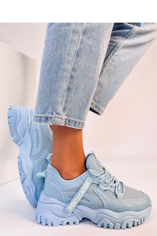 Sneakers με ψηλό τακούνι μπλε