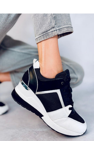Sneakers Με Πλατφόρμα Τακούνι Μαύρο