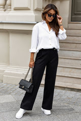 Chemise classique pour femme en blanc