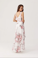 Cocktail maxi dress in beautiful floral patterns