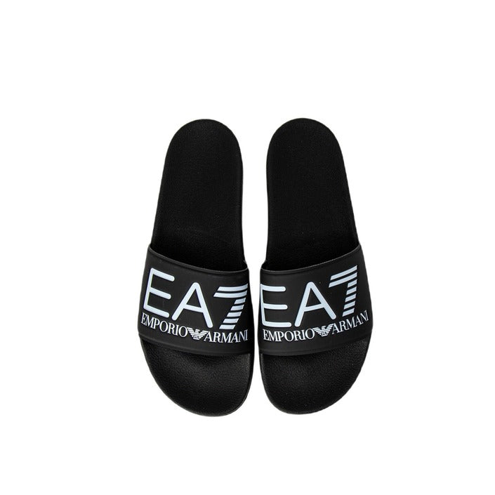 Ea7 Slippers Black/White