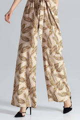 Full Body Beige Jumpsuit With Patterns