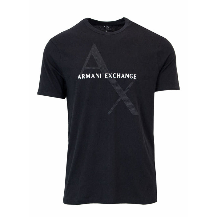 Armani Exchange T-shirt Μαύρο/Λευκό