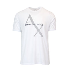 Armani Exchange T-shirt Μαύρο/Λευκό