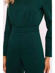 Impressive One Piece With Statement Shoulders - Green