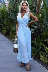 Cocktail Maxi Dress In Blue