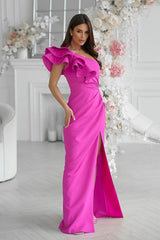 Impressive Evening Dress In Violet