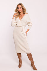 V-Neck Sweater Dress - Ivory