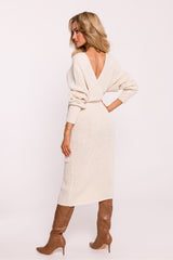 V-Neck Sweater Dress - Ivory