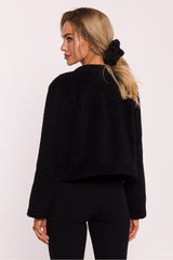 Short Teddy Jacket - Black