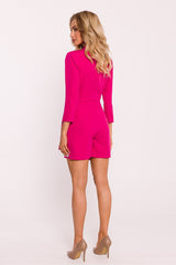 Full Body Mini Dress Blazer - Fuchsia