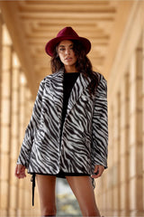 Luna - Oversize Jacket In Zebra Print