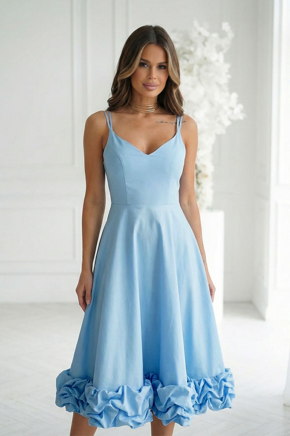  Evening dress model 224633 Bicotone 