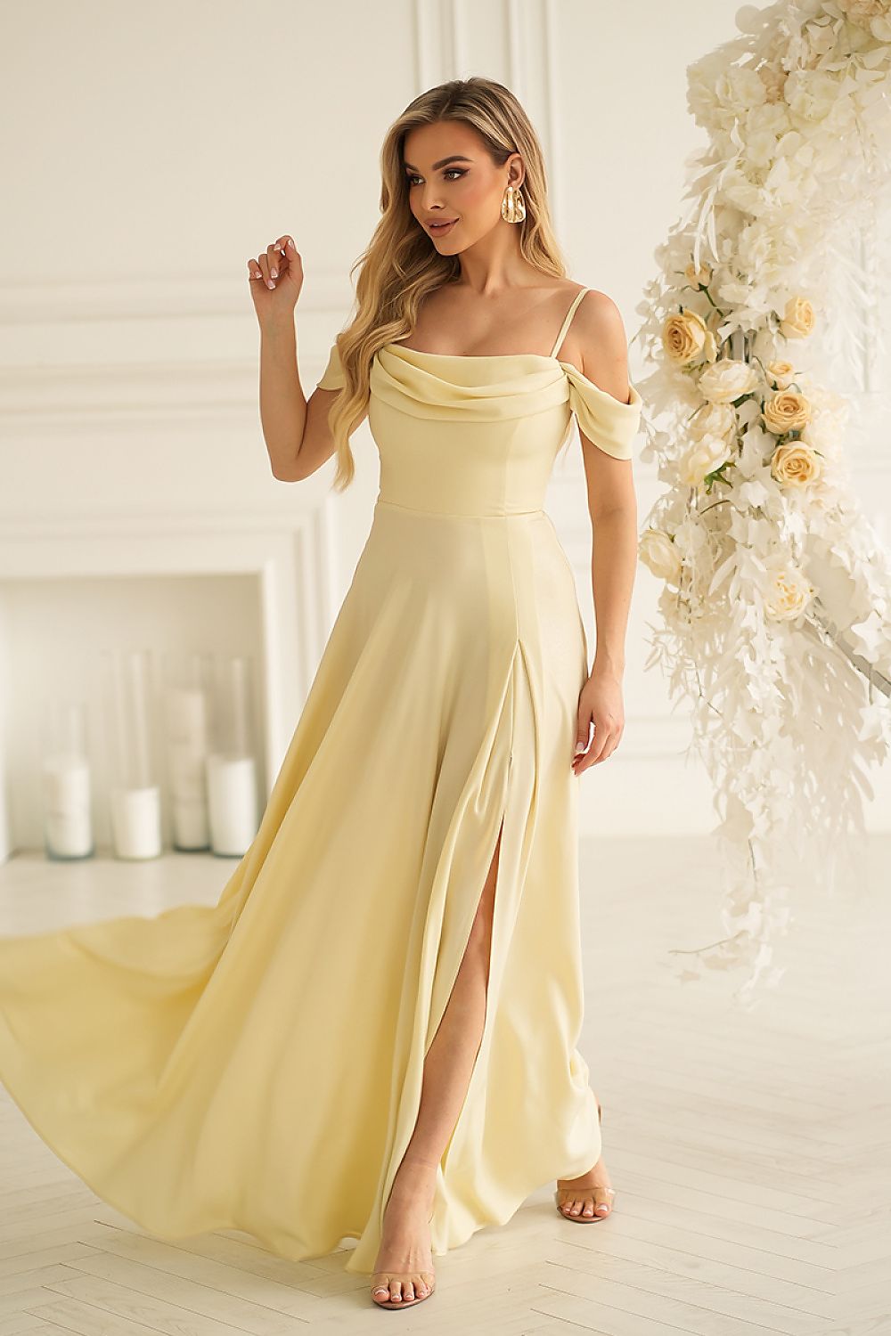  Long dress model 227141 Bicotone 
