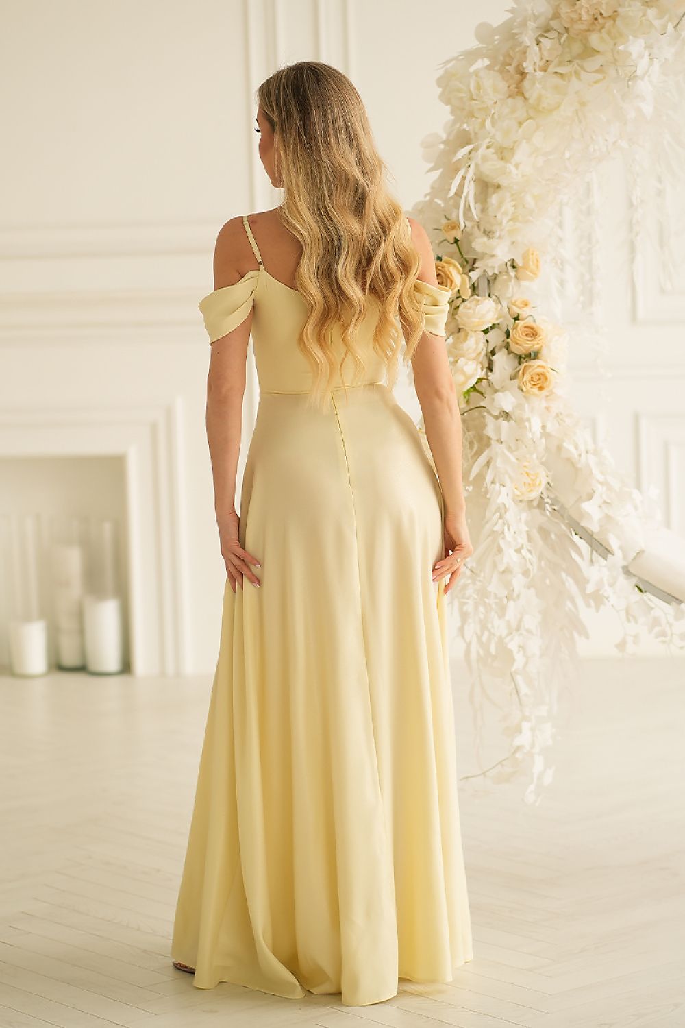  Long dress model 227141 Bicotone 