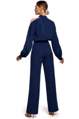 Bishop Long Sleeve Jumpsuit - Navy Blue