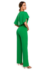 Jumpsuit With Cape - Green