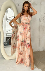 Elegant Floral Maxi Dress