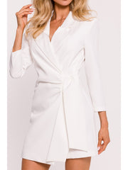 Full Body Mini Dress Blazer - Ecru