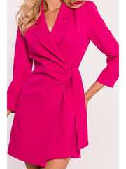 Full Body Mini Dress Blazer - Fuchsia