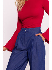 Wide Leg Pants - Blue