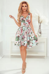 Cocktail dress Floral Pastel Pink Mint